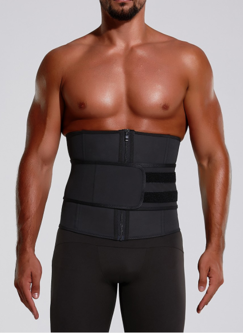 0364 Latex girdle for men with 7 steel bones for abdomen fitness. – Ferall  store